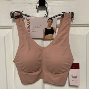 Seamless Wireless Bralette — Dusty Rose